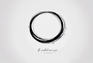 circle with written quote: "L a v i t a  è  c i ò  c h e  t i  a c c a d e  m e n t r e  s e i  i m p e g n a t o  a  f a r e  a l t r i  p r o g e t t i." tattoo idea