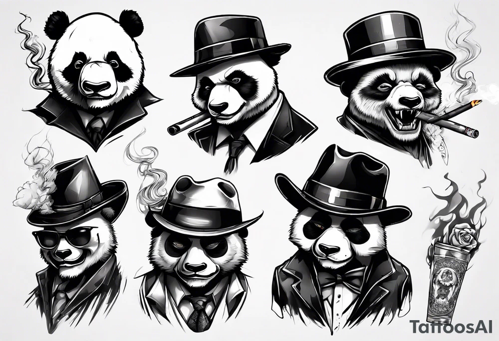 gangster panda evil
smoking tattoo idea