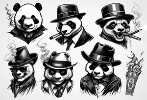 gangster panda evil
smoking tattoo idea