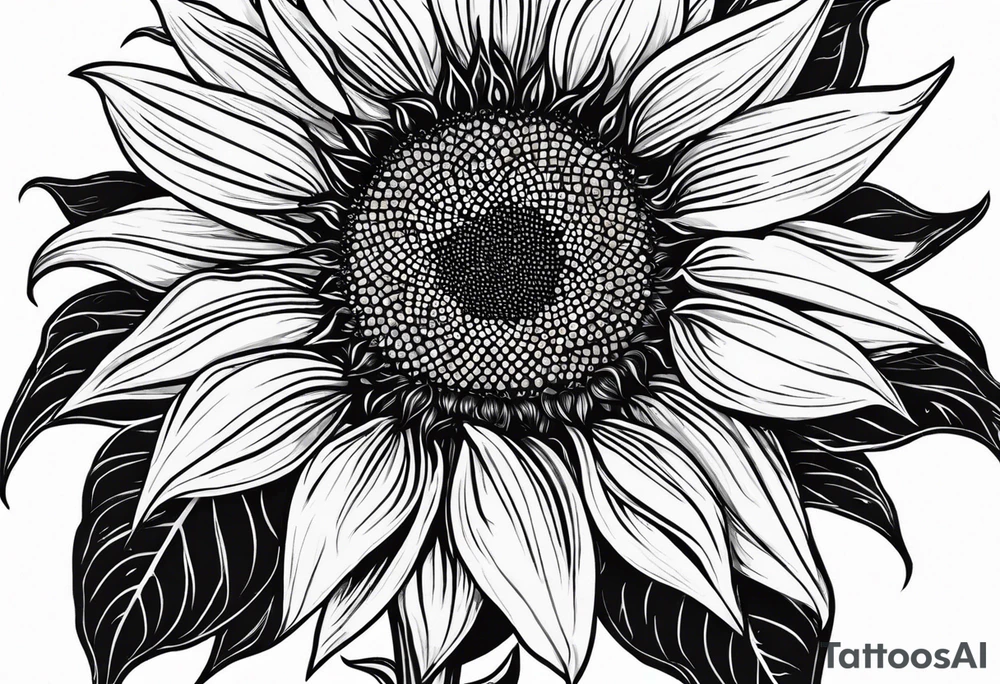 Sunflower for a male tattoo tattoo idea