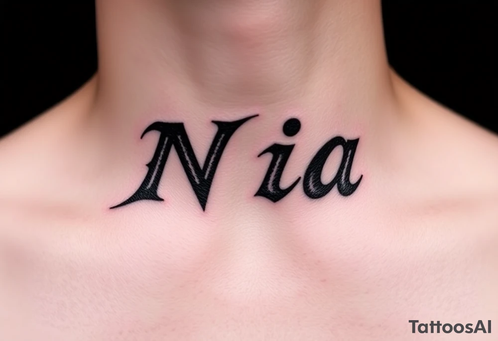 name Nia tattoo idea