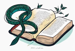 Snake and dove arm tattoo with bible verse Matthew 10:16 included tattoo idea