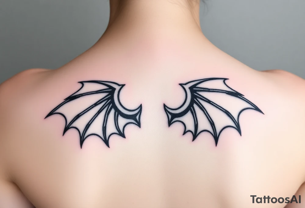 Dragon wings tattoo idea