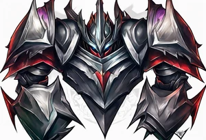 Mordekaiser from league of legends upper arm tattoo tattoo idea