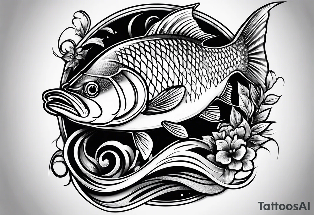 Fishing tattoo idea