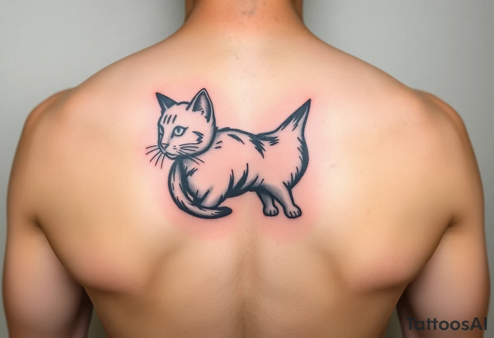 Black Cat tattoo idea