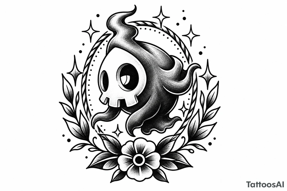 Duskull looking badass in his own tattoo idea
