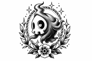Duskull looking badass in his own tattoo idea