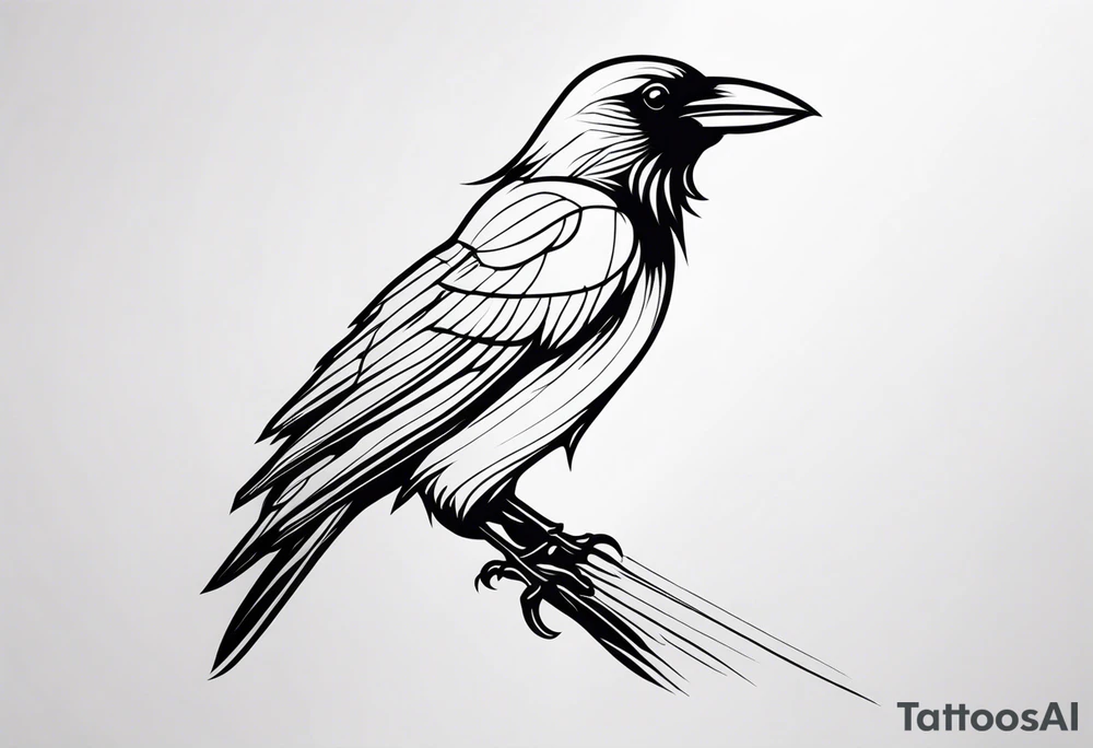Crow tattoo idea