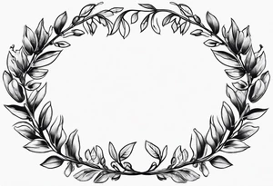 Greek laurel wreath tattoo idea