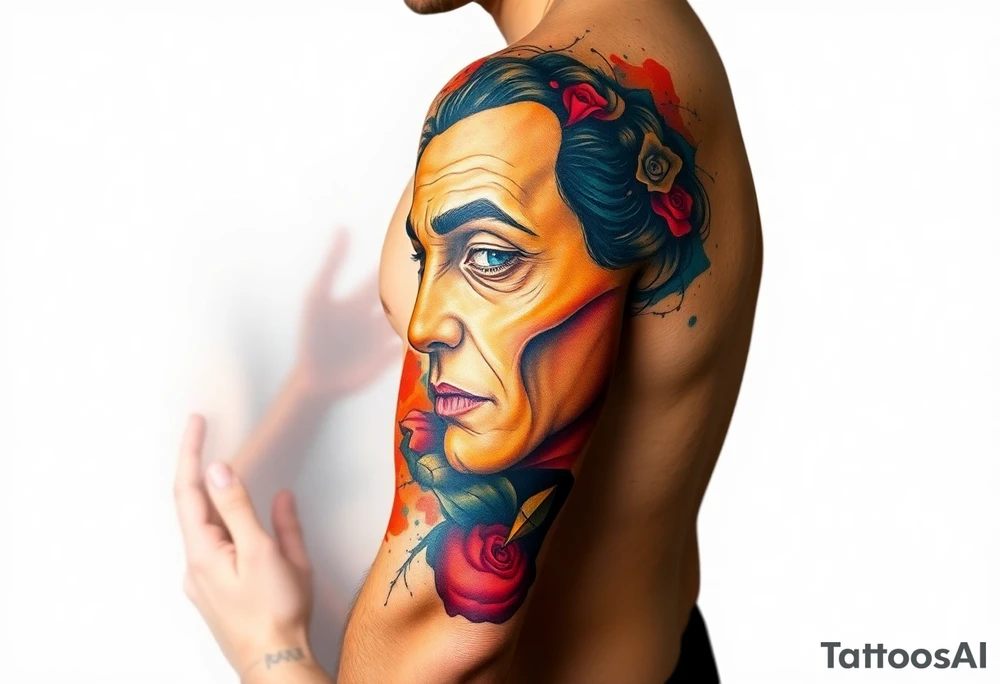 Salvador dali tattoo idea