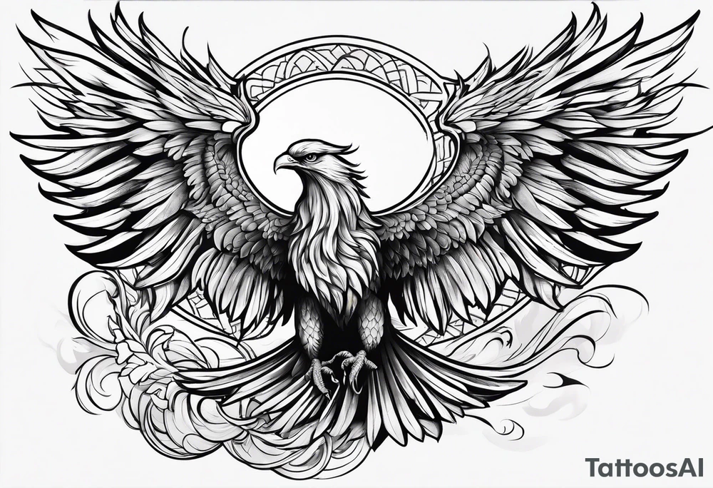 phoenix attacking tattoo idea