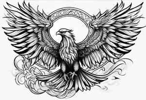 phoenix attacking tattoo idea