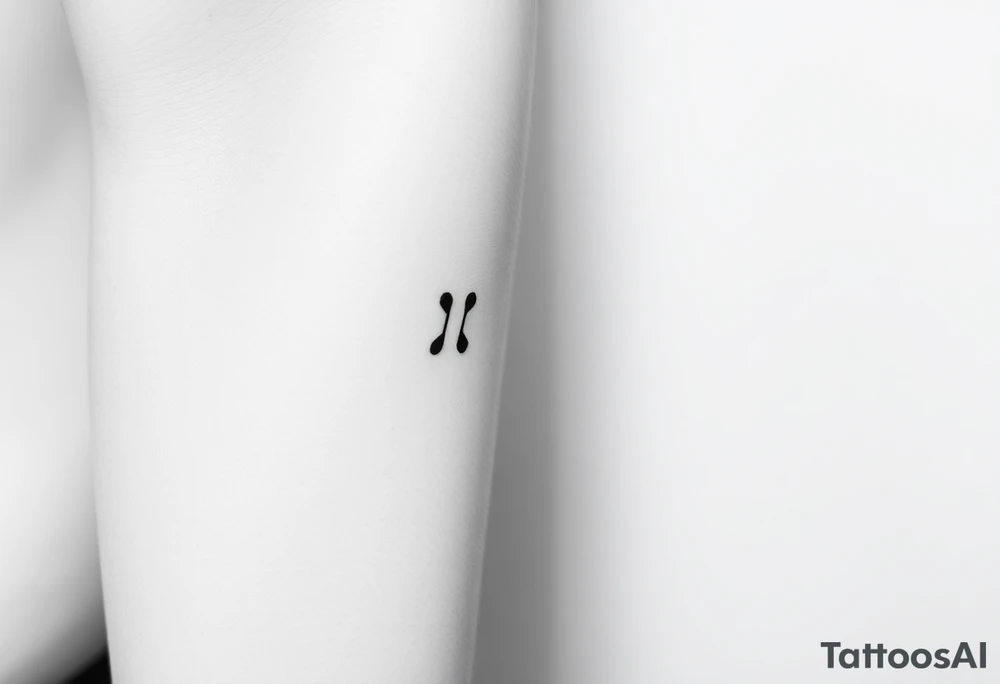A small ";" symbol tattoo idea