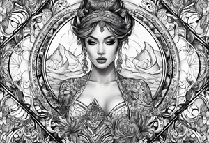 Stomach tattoo full tattoo idea