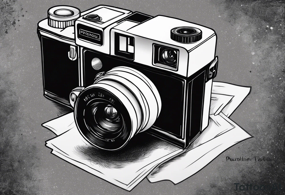 polaroid picture tattoo idea