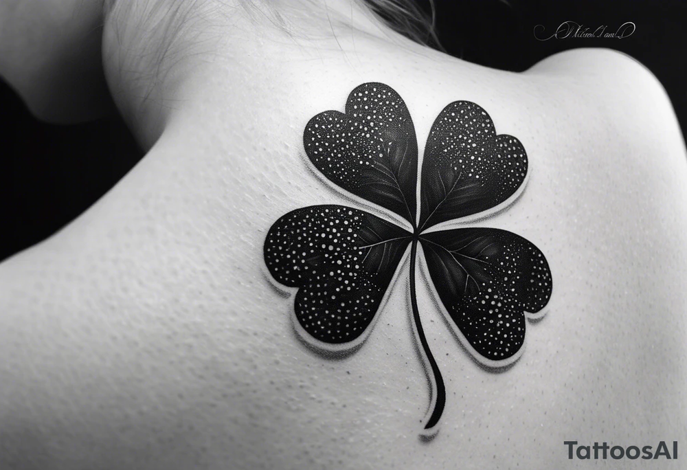 Four leaf clover tattoo idea