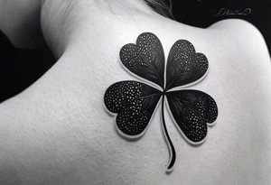 Four leaf clover tattoo idea