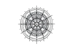Sundial on the ground tattoo idea