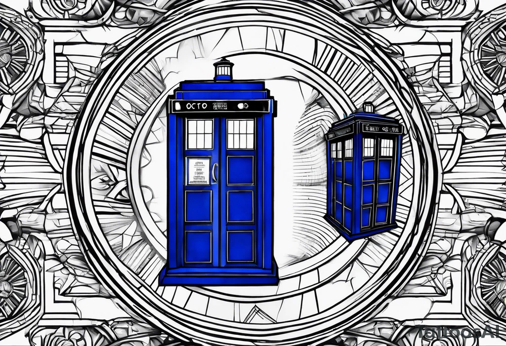 Doctor who tardis tattoo idea