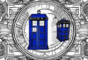 Doctor who tardis tattoo idea