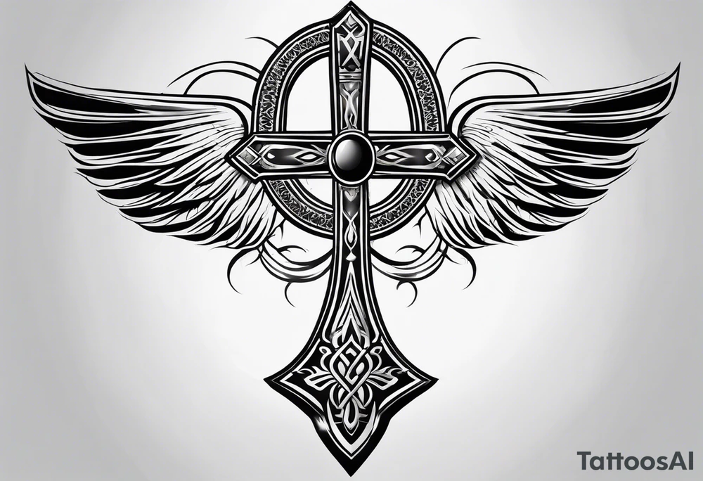 ankh Half sleeve tattoo idea