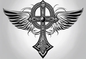 ankh Half sleeve tattoo idea