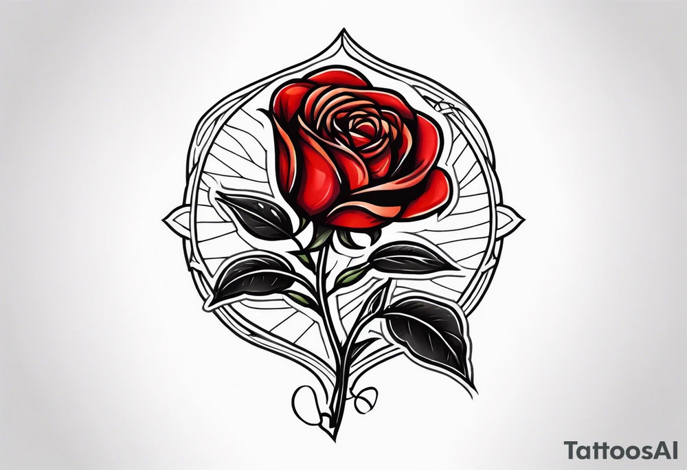 Leuchtturm Stacheldraht Rosen Herz tattoo idea