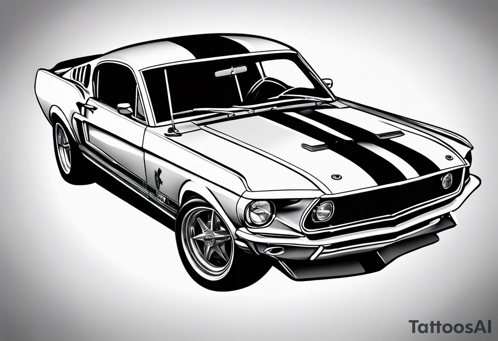 Mustang car tattoo idea