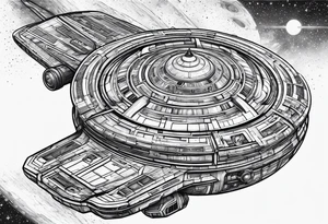 Star trek enterprise D tattoo idea