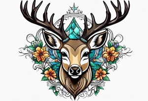 Mule deer tattoo idea