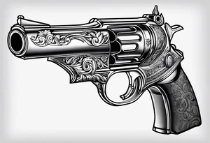 harry potter shooting gun tattoo idea