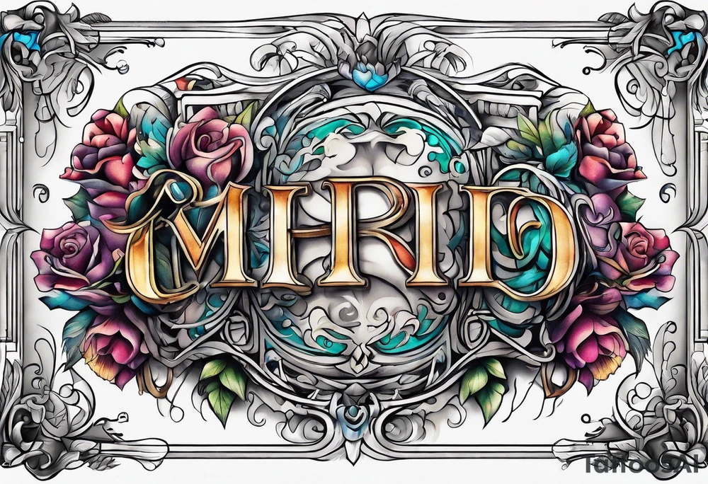 A secret alphabet tattoo idea