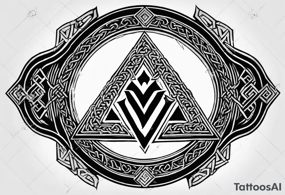 Valhalla round shield axe
Valknut barbed wire chains tattoo idea Valhalla round shield axe
Valknut barbed wire chains tattoo idea