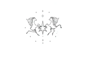 Gemini star constellation tattoo idea