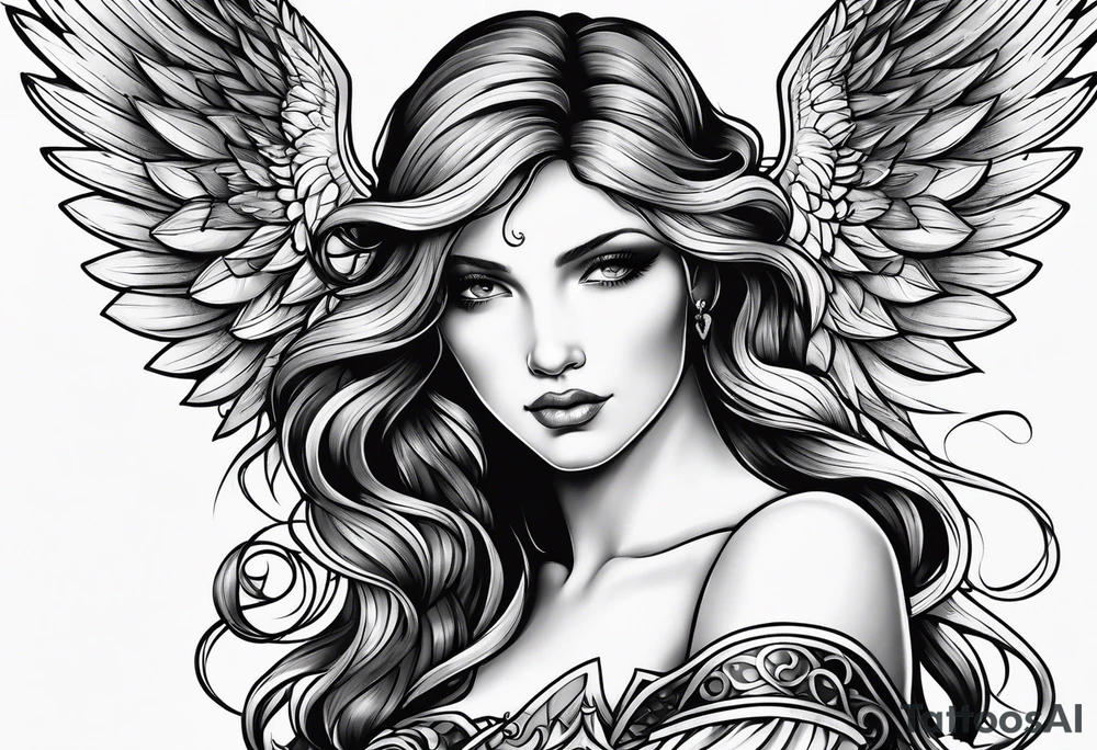 angel tattoo idea