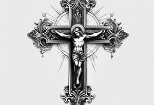 cross for the wrist tattoo idea