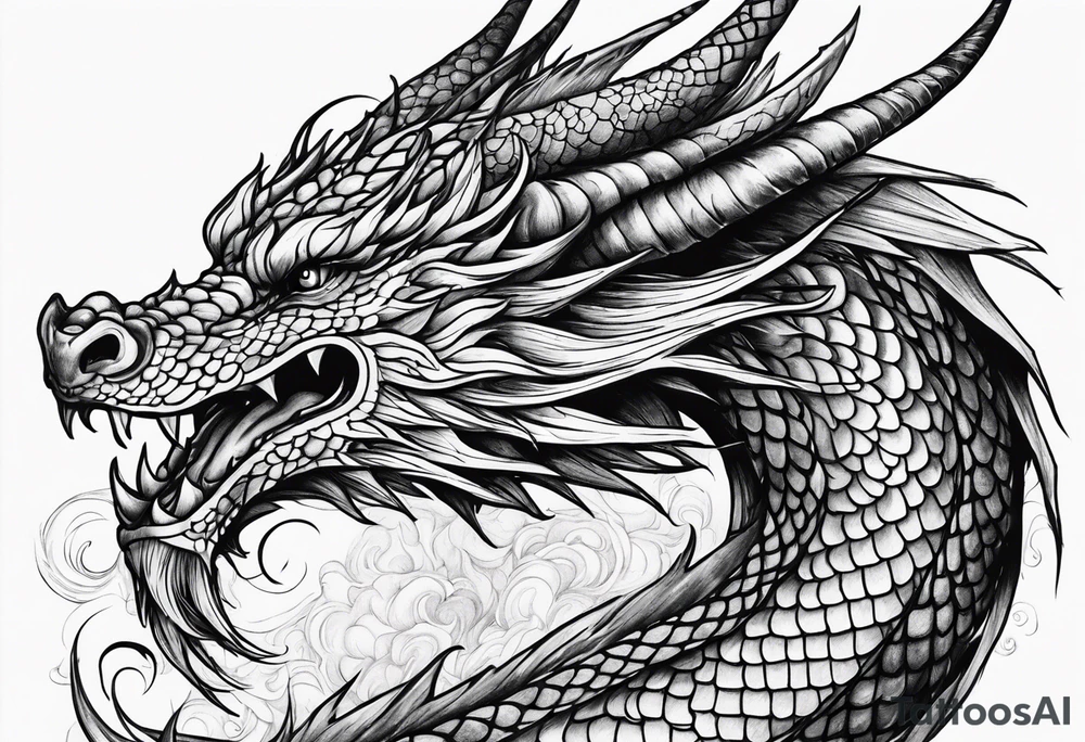 dragon japanese tattoo idea