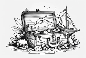 Treasure hunt tattoo idea