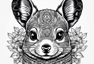 Cute Chinchilla tattoo idea