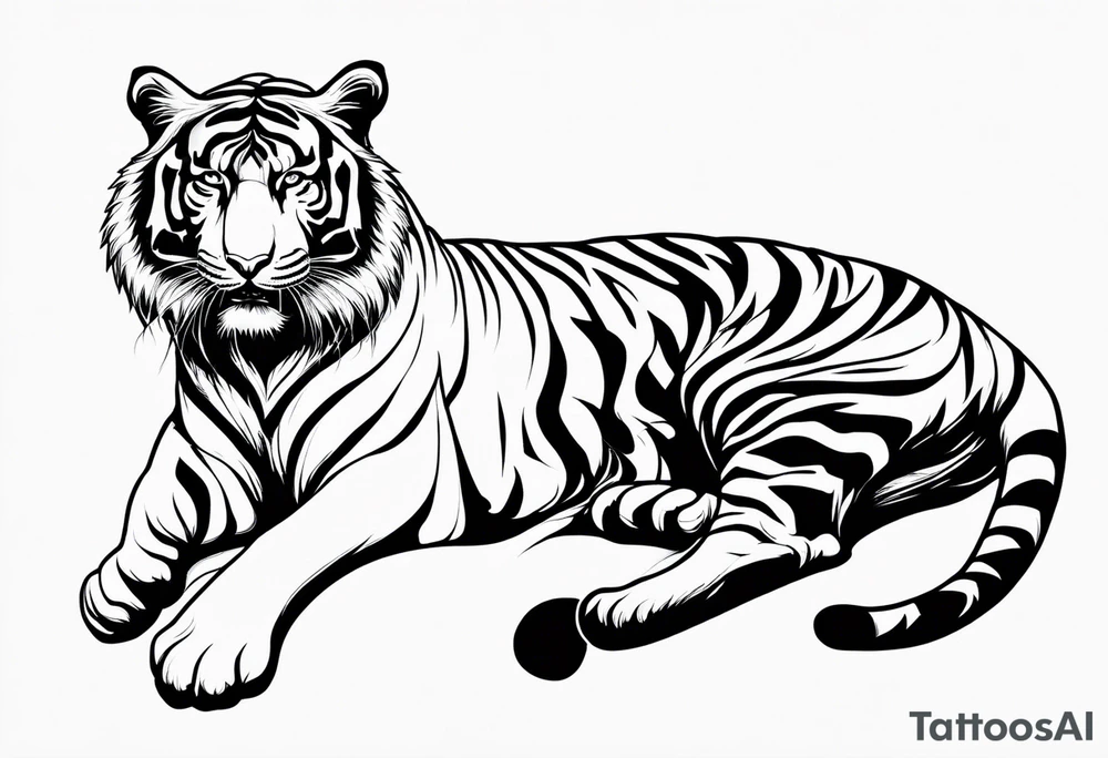 tiger mountain tattoo idea