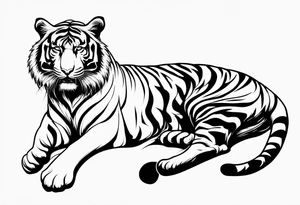 tiger mountain tattoo idea
