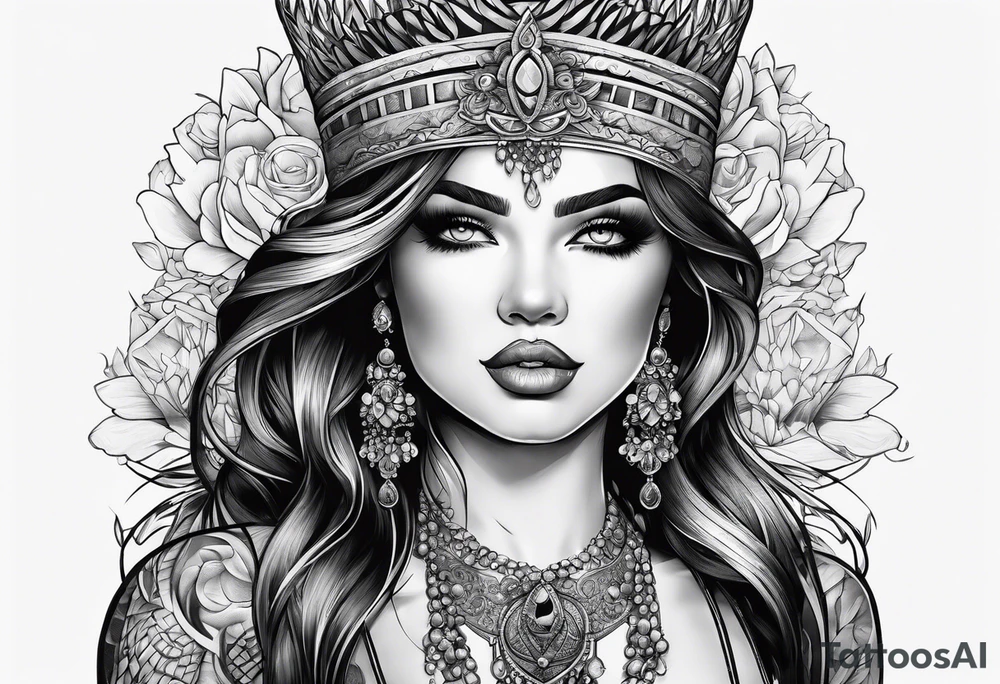 Darlene on chest tattoo idea
