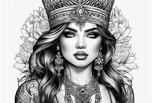 Darlene on chest tattoo idea