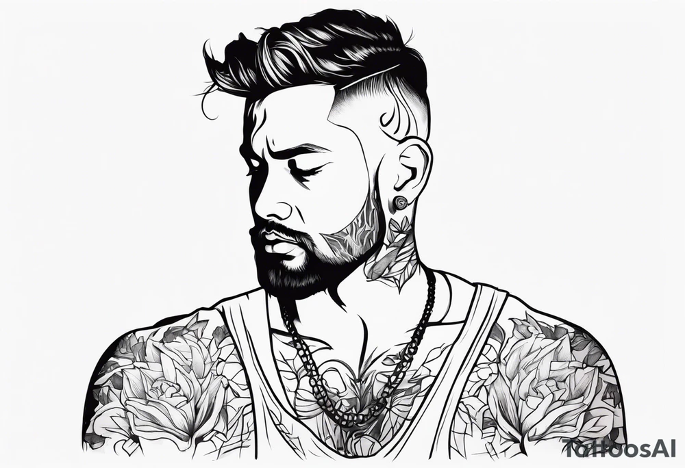 man with big penis tattoo idea