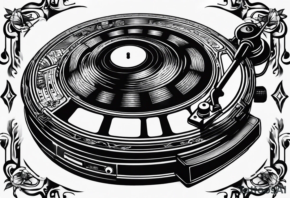 dj decks tattoo idea
