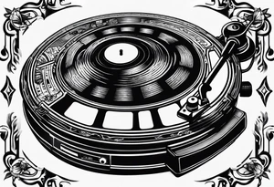 dj decks tattoo idea