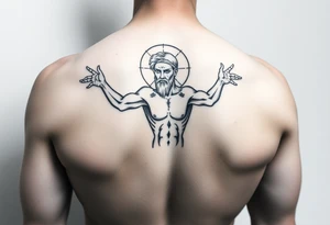 vitruvian man tattoo idea
