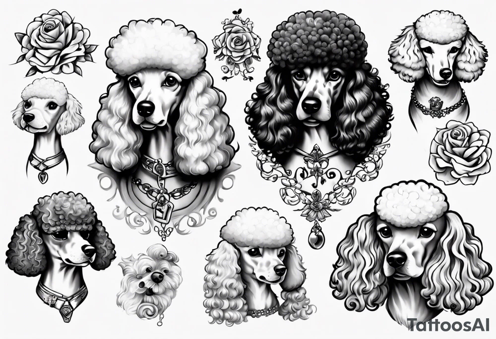 Poodle tattoo idea