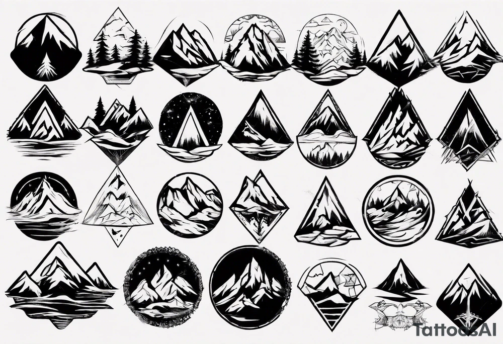 Mountain tattoo idea